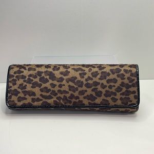 Brown Leopard Print Clutch
